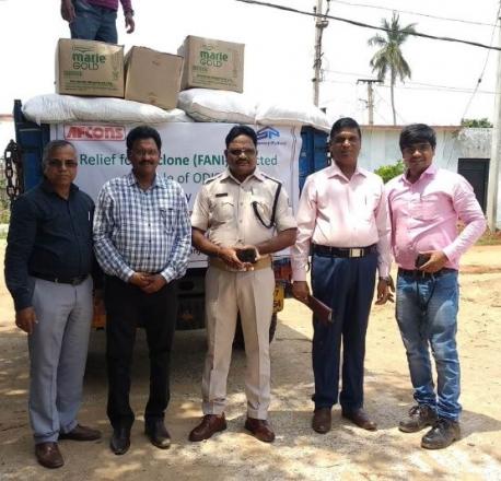 Afconians from Gopalpur site shared a truckload of food items and other essentials to help those affected by Fani cyclone in 2019