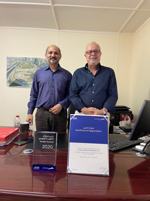 Best Contractor of the Year from the Roads and Transport Authority (RTA)